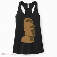 Tiki Moai Easter Island Hawaiian Luau Gift Women's Tank Top thumb 0