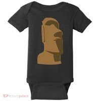 Tiki Moai Easter Island Hawaiian Luau Gift Baby Bodysuit thumb 0