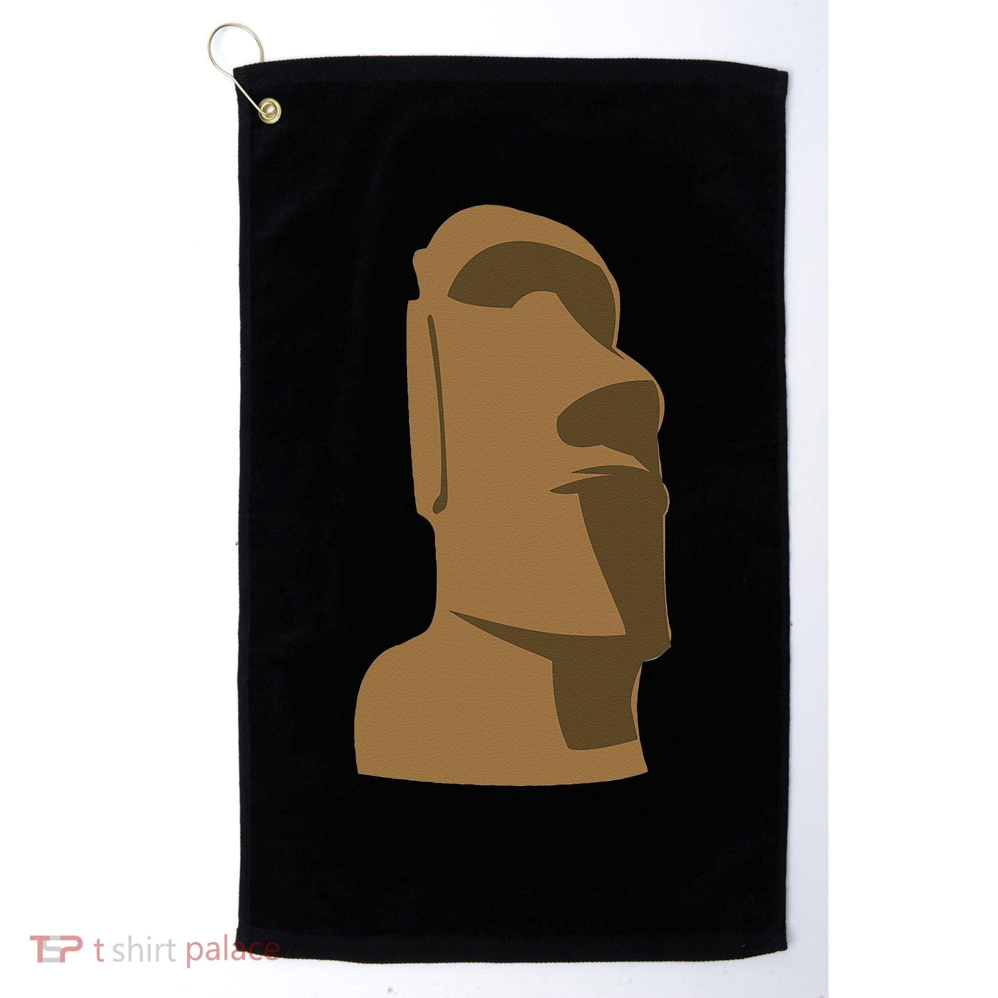Tiki Moai Easter Island Hawaiian Luau Gift Golf Towel