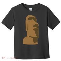 Tiki Moai Easter Island Hawaiian Luau Gift Toddler T-Shirt thumb 0