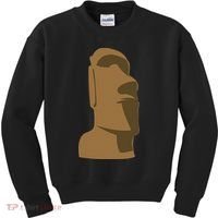 Tiki Moai Easter Island Hawaiian Luau Gift Kids Sweatshirt thumb 0