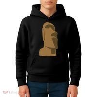 Tiki Moai Easter Island Hawaiian Luau Gift Kids Hoodie thumb 4