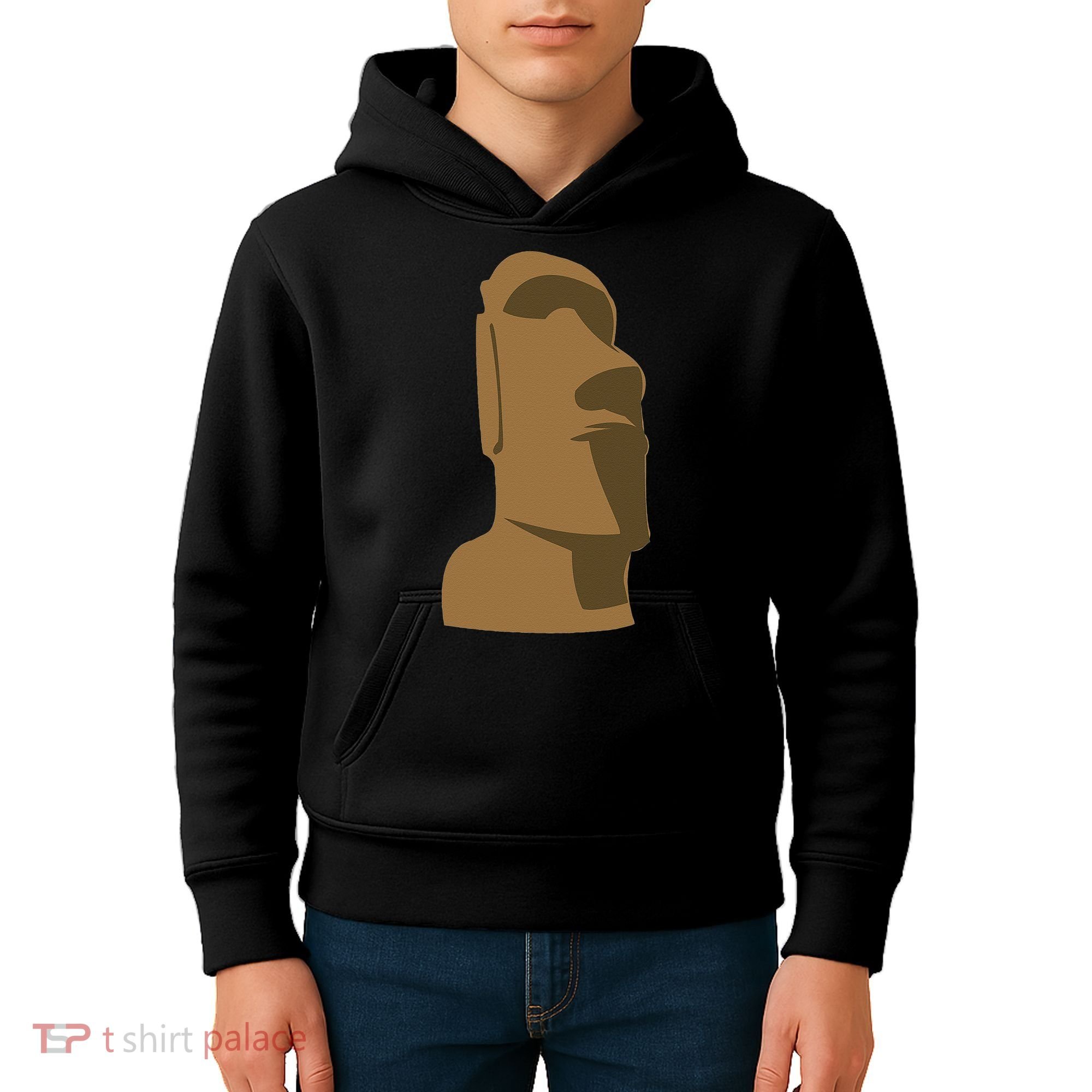 Tiki Moai Easter Island Hawaiian Luau Gift Kids Hoodie