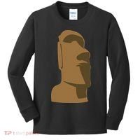 Tiki Moai Easter Island Hawaiian Luau Gift Kids Long Sleeve Shirt thumb 0