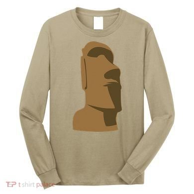 Tiki Moai Easter Island Hawaiian Luau Gift Long Sleeve Shirt