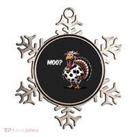 Turkey Moo Funny Cute Thanksgiving Cow Ornament thumb 0