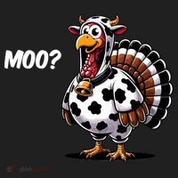 Turkey Moo Funny Cute Thanksgiving Cow Hat thumb 2