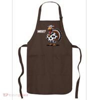 Turkey Moo Funny Cute Thanksgiving Cow Apron thumb 0