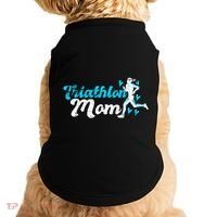 Triathlon Mom For Triathletes Mother Grunge Gift Doggie Tank thumb 0