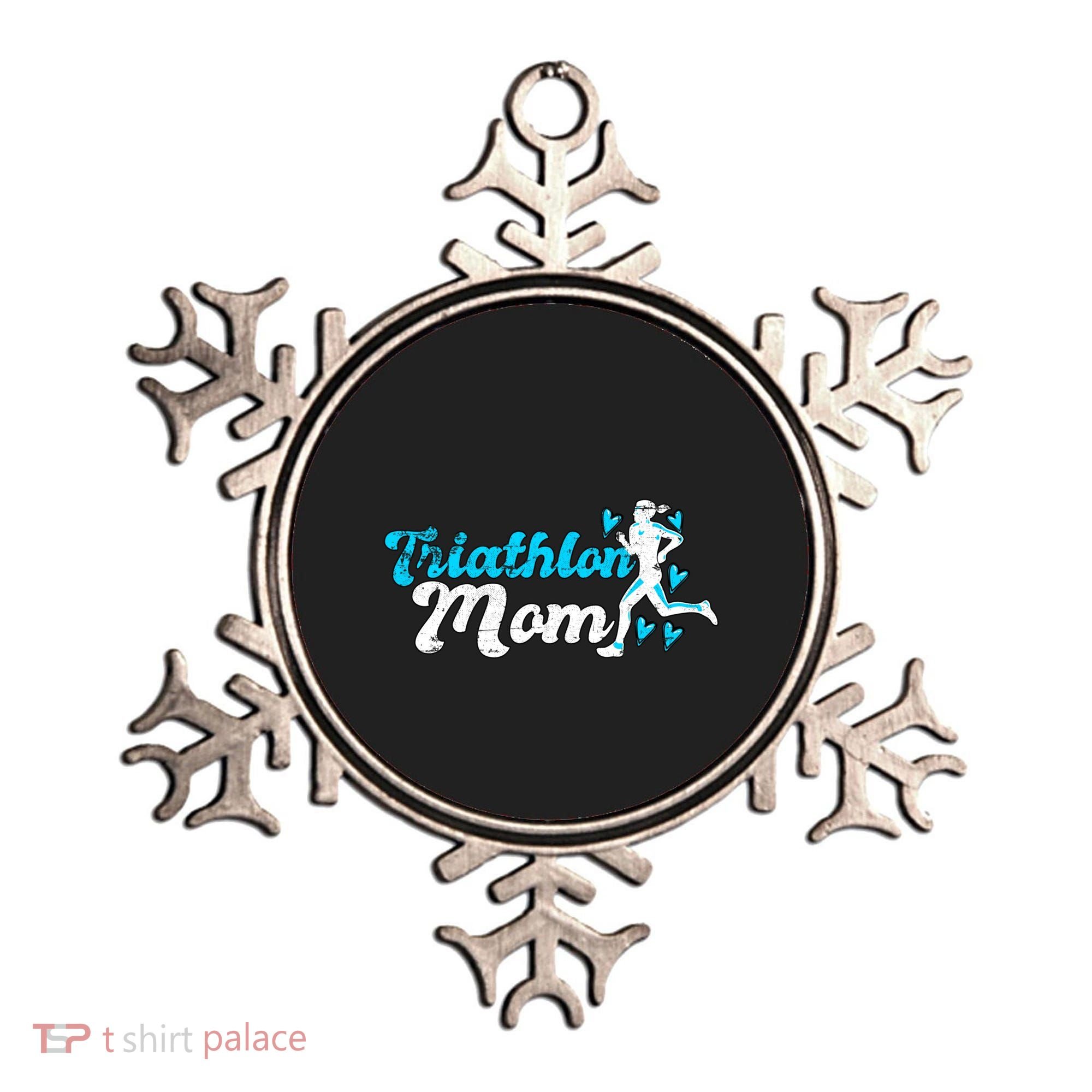 Triathlon Mom For Triathletes Mother Grunge Gift Ornament
