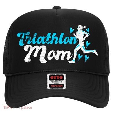 Triathlon Mom For Triathletes Mother Grunge Gift Hat