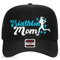 Triathlon Mom For Triathletes Mother Grunge Gift Hat thumb 0