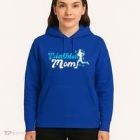 Triathlon Mom For Triathletes Mother Grunge Gift Hoodie thumb 5