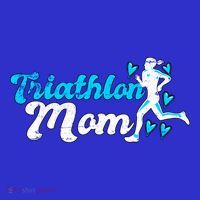 Triathlon Mom For Triathletes Mother Grunge Gift Mousepad thumb 1