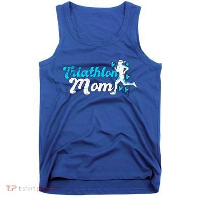 Triathlon Mom For Triathletes Mother Grunge Gift Tank Top