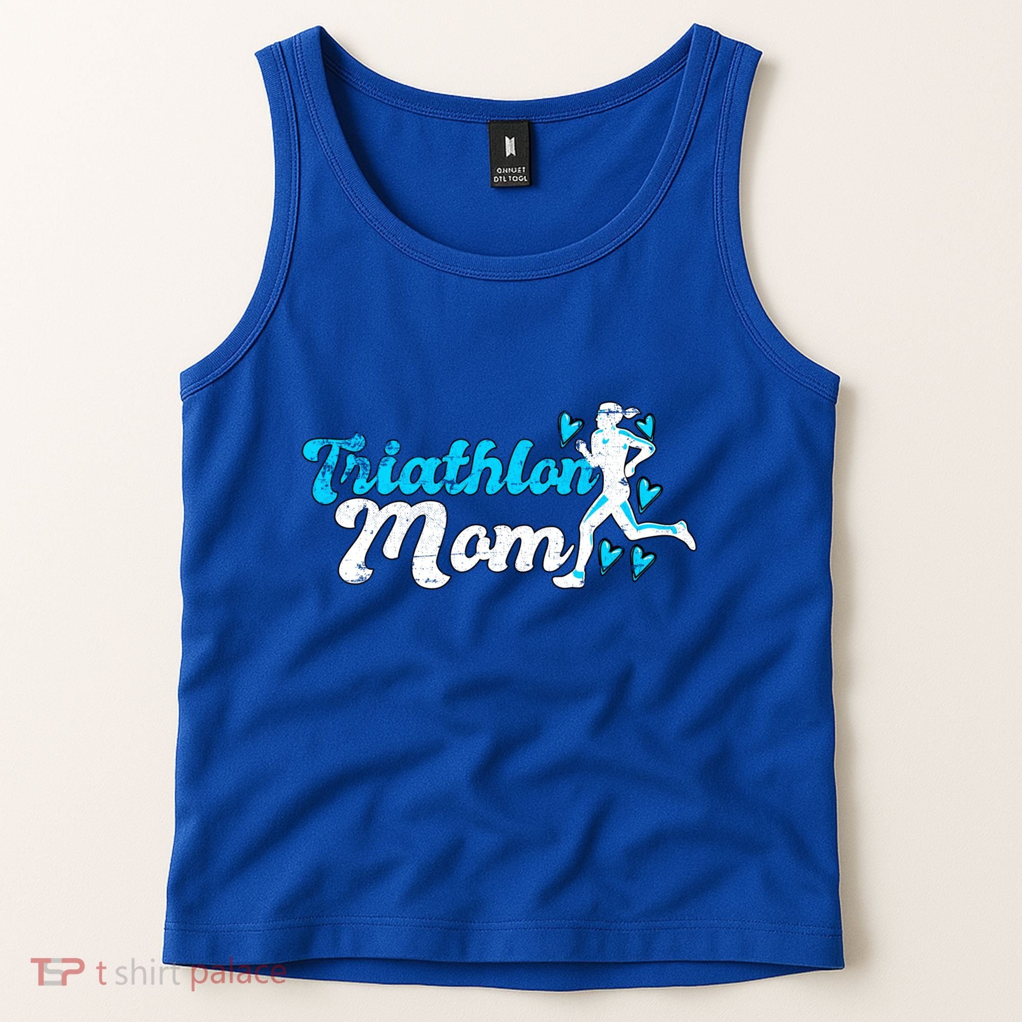 Triathlon Mom For Triathletes Mother Grunge Gift Tank Top