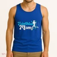 Triathlon Mom For Triathletes Mother Grunge Gift Tank Top thumb 3