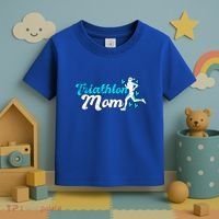 Triathlon Mom For Triathletes Mother Grunge Gift Toddler T-Shirt thumb 3