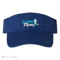 Triathlon Mom For Triathletes Mother Grunge Gift Visor thumb 0