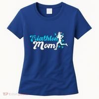Triathlon Mom For Triathletes Mother Grunge Gift Women's T-Shirt thumb 0