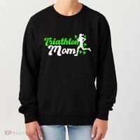 Triathlon Mom For Triathletes Mother Cute Gift Women's Sweatshirt thumb 0