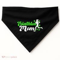 Triathlon Mom For Triathletes Mother Cute Gift USA-Made Doggie Bandana thumb 0