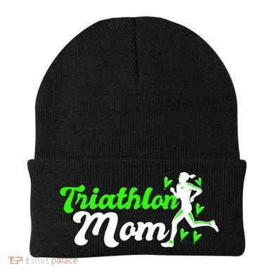 Triathlon Mom For Triathletes Mother Cute Gift Beanie