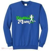 Triathlon Mom For Triathletes Mother Cute Gift Sweatshirt thumb 0