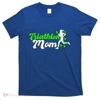 Triathlon Mom For Triathletes Mother Cute Gift T-Shirt thumb 0