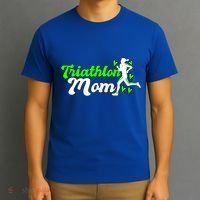 Triathlon Mom For Triathletes Mother Cute Gift T-Shirt thumb 3