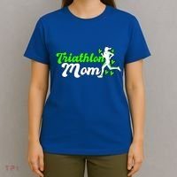 Triathlon Mom For Triathletes Mother Cute Gift T-Shirt thumb 4