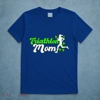 Triathlon Mom For Triathletes Mother Cute Gift T-Shirt thumb 5