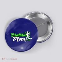Triathlon Mom For Triathletes Mother Cute Gift Button thumb 0