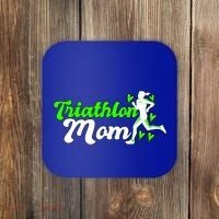Triathlon Mom For Triathletes Mother Cute Gift Coaster thumb 0