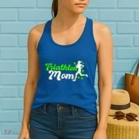 Triathlon Mom For Triathletes Mother Cute Gift Women's Tank Top thumb 2