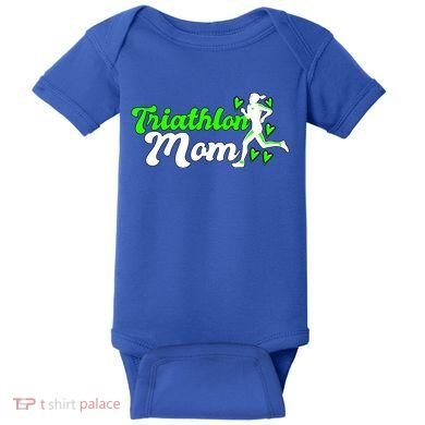 Triathlon Mom For Triathletes Mother Cute Gift Baby Bodysuit
