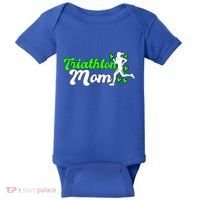 Triathlon Mom For Triathletes Mother Cute Gift Baby Bodysuit thumb 0