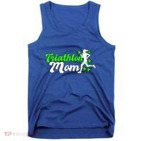 Triathlon Mom For Triathletes Mother Cute Gift Tank Top thumb 0