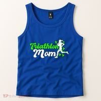 Triathlon Mom For Triathletes Mother Cute Gift Tank Top thumb 2
