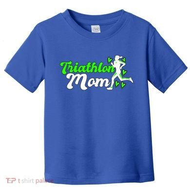 Triathlon Mom For Triathletes Mother Cute Gift Toddler T-Shirt