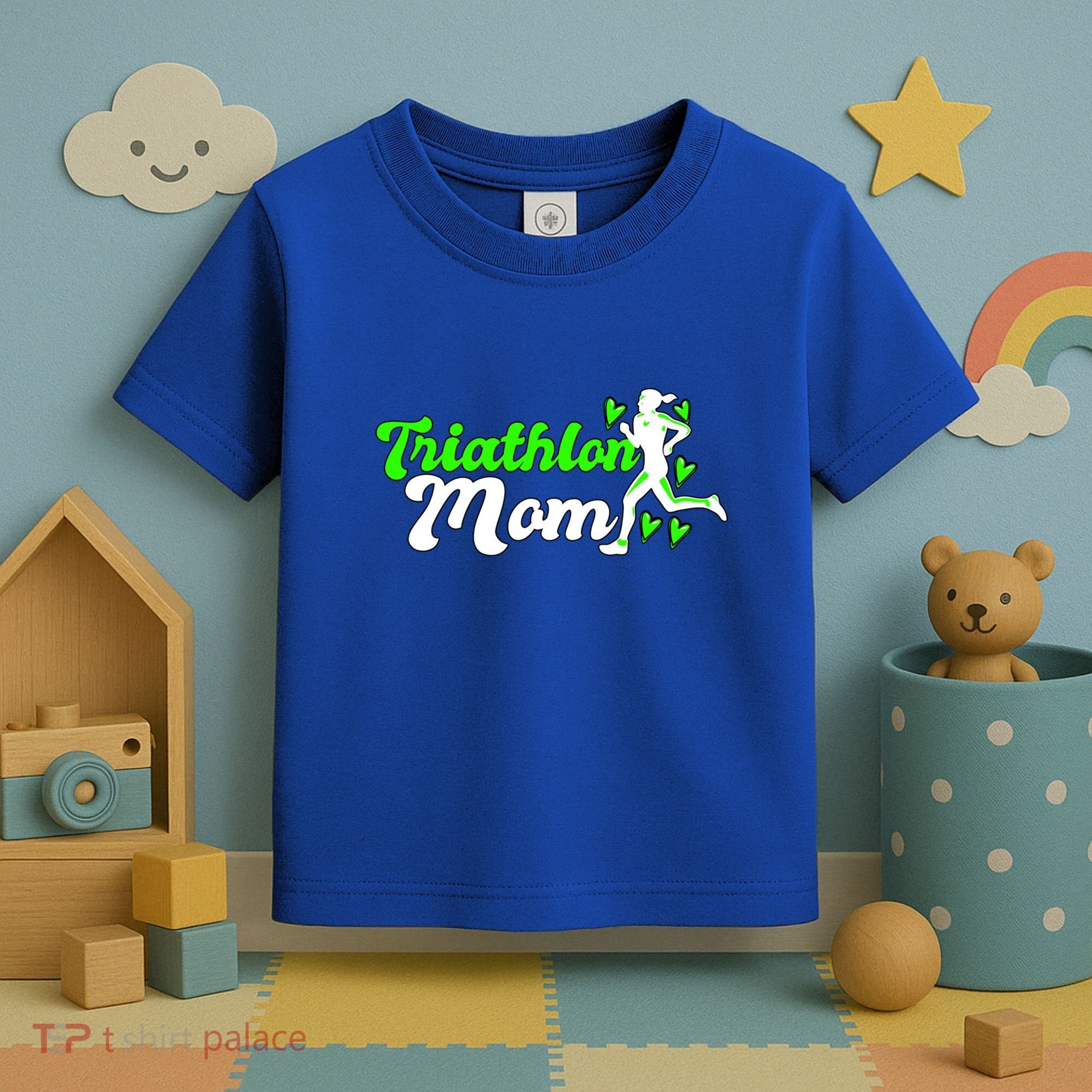 Triathlon Mom For Triathletes Mother Cute Gift Toddler T-Shirt