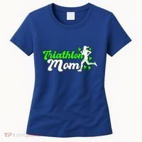 Triathlon Mom For Triathletes Mother Cute Gift Women's T-Shirt thumb 0