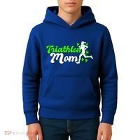 Triathlon Mom For Triathletes Mother Cute Gift Kids Hoodie thumb 4