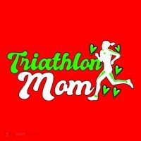 Triathlon Mom For Triathletes Mother Cute Gift Santa Hat thumb 1