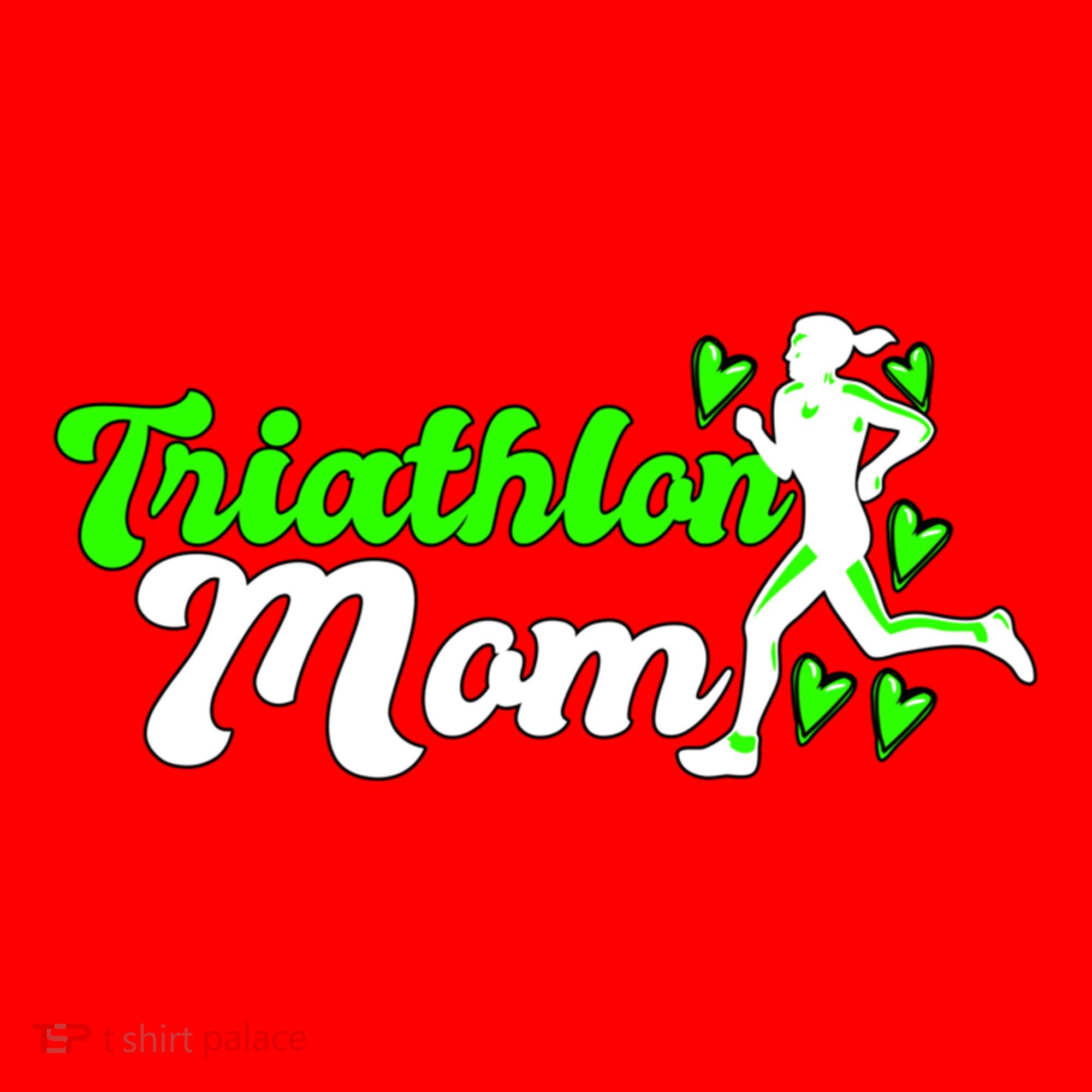 Triathlon Mom For Triathletes Mother Cute Gift Santa Hat