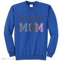 Triathlon Mom Funny Triathlete Swimming Cycling Running Meaningful Gift Sweatshirt thumb 0