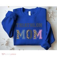 Triathlon Mom Funny Triathlete Swimming Cycling Running Meaningful Gift Sweatshirt thumb 2