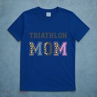 Triathlon Mom Funny Triathlete Swimming Cycling Running Meaningful Gift T-Shirt thumb 5