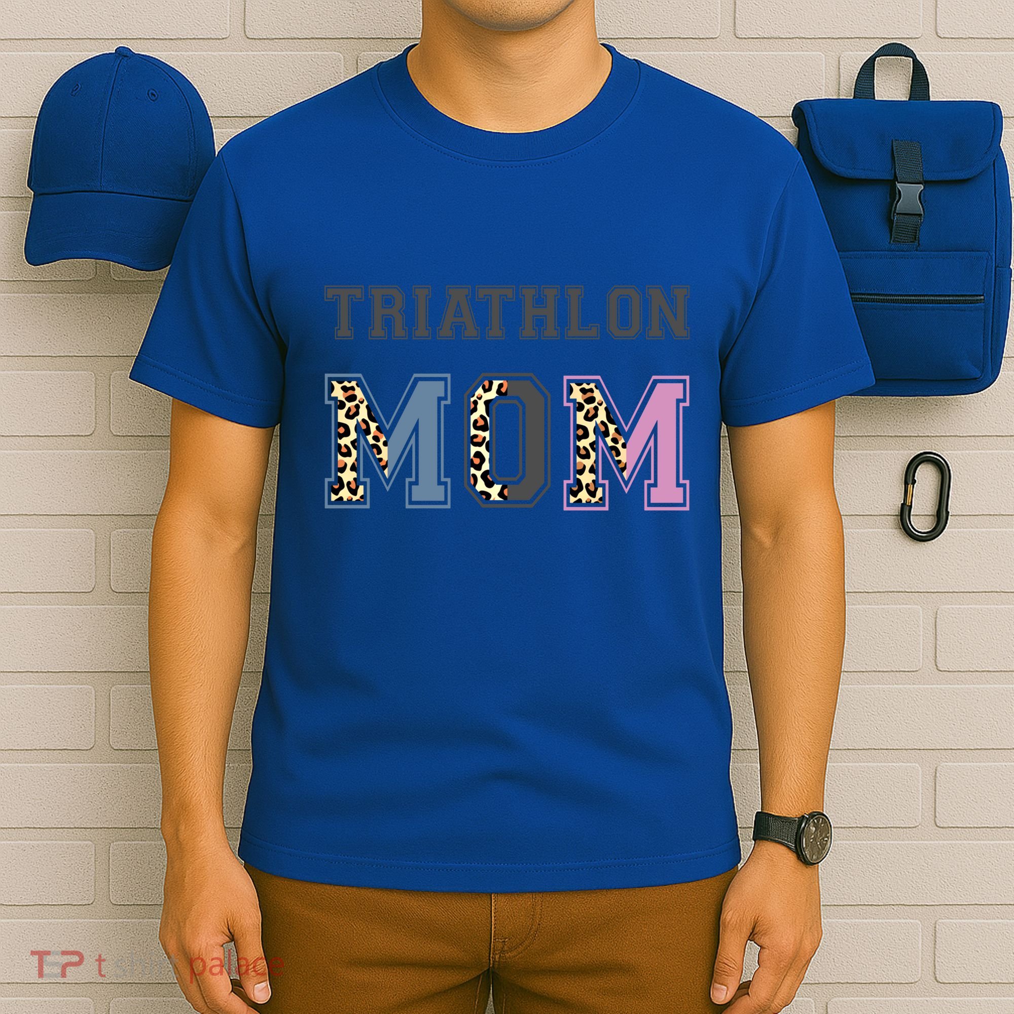Triathlon Mom Funny Triathlete Swimming Cycling Running Meaningful Gift T-Shirt