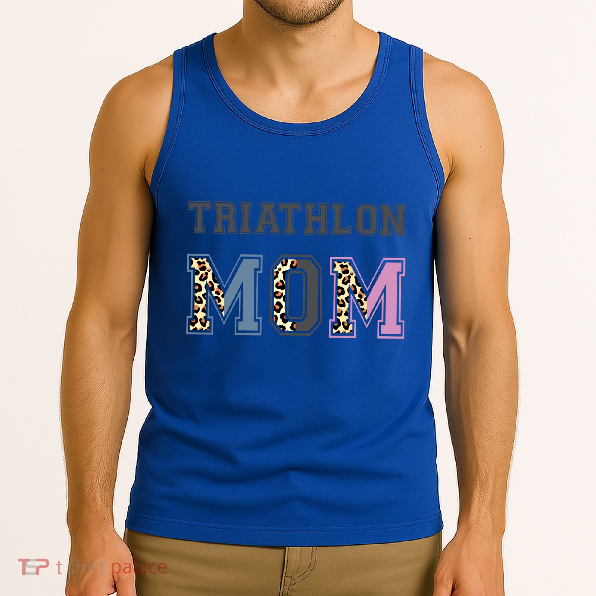 Triathlon Mom Funny Triathlete Swimming Cycling Running Meaningful Gift Tank Top